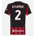 AC Milan Pervis Estupinan #2 Hjemmedrakt Dame 2025-26 Korte ermer